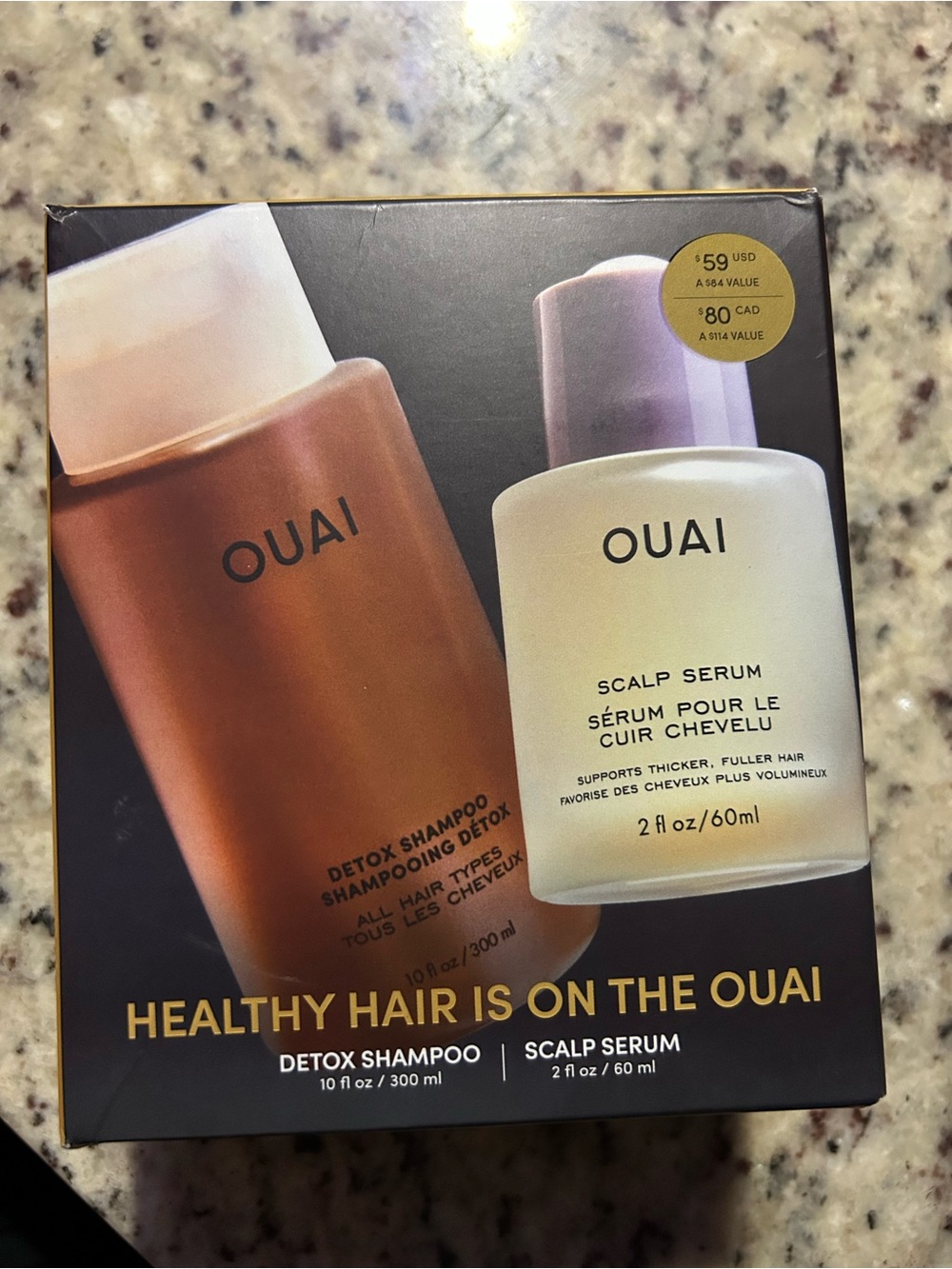 OUAI Detox Shampoo & Scalp Serum Set